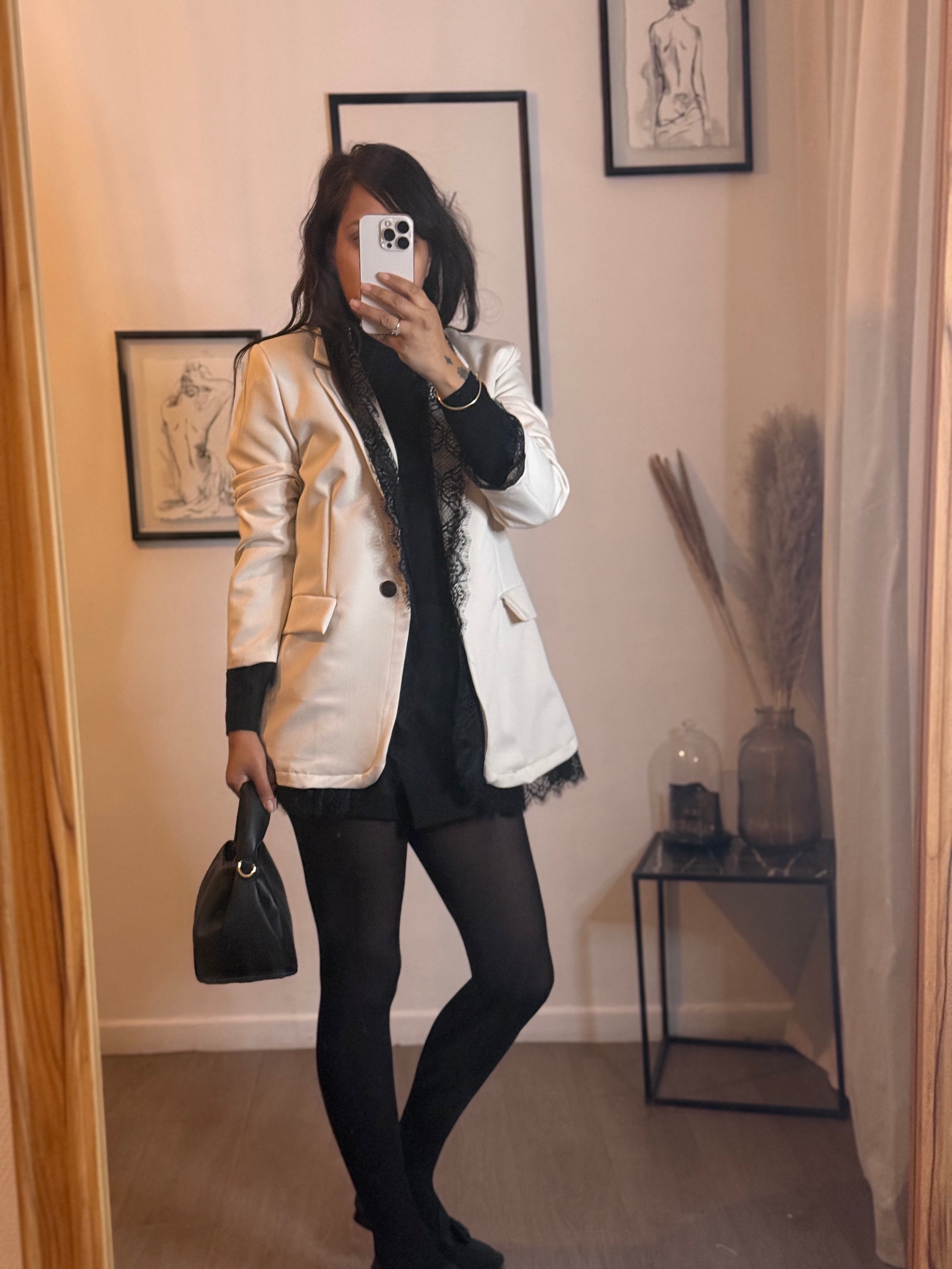 Blazer détail dentelle