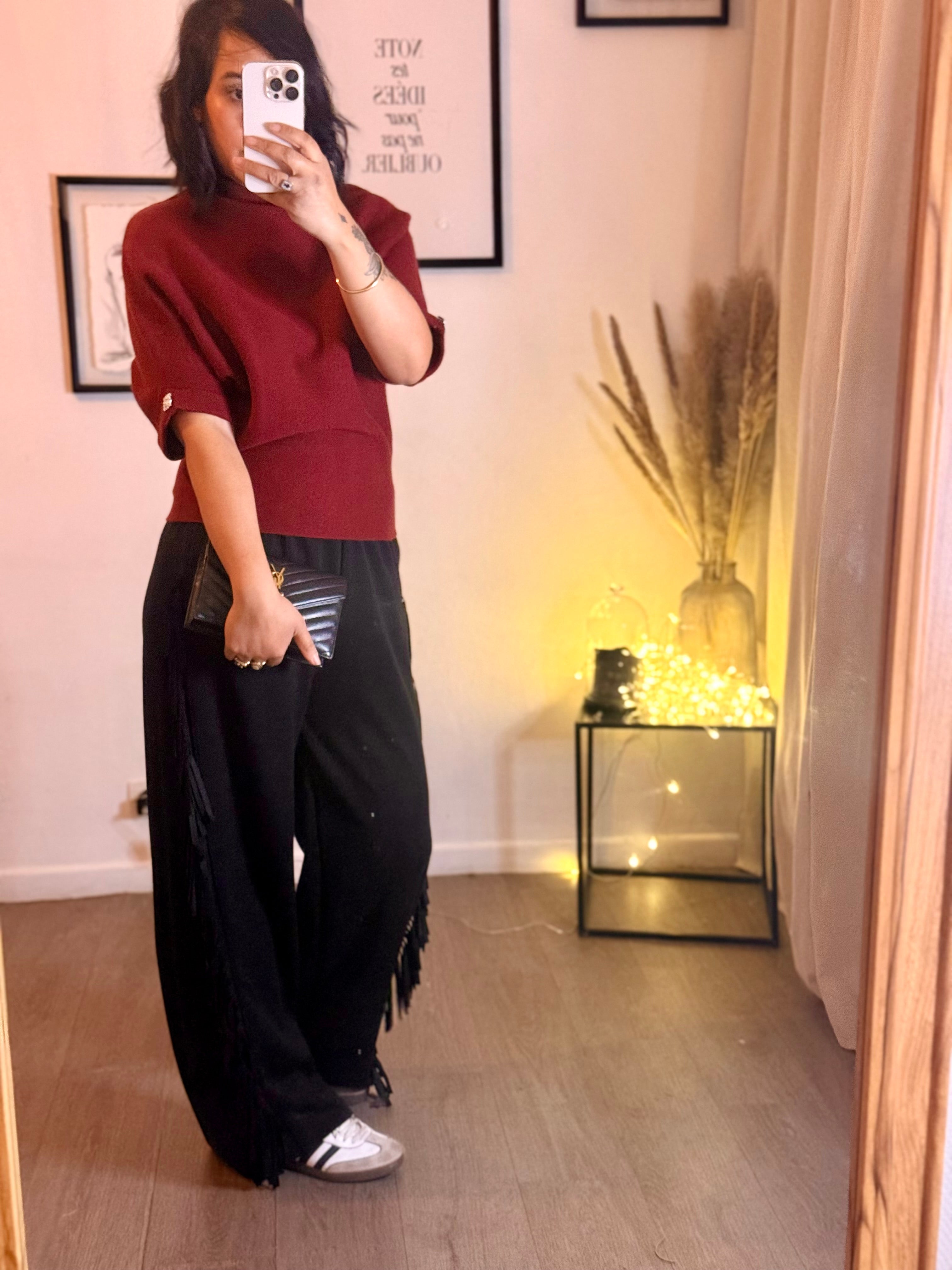 Pantalon à franges