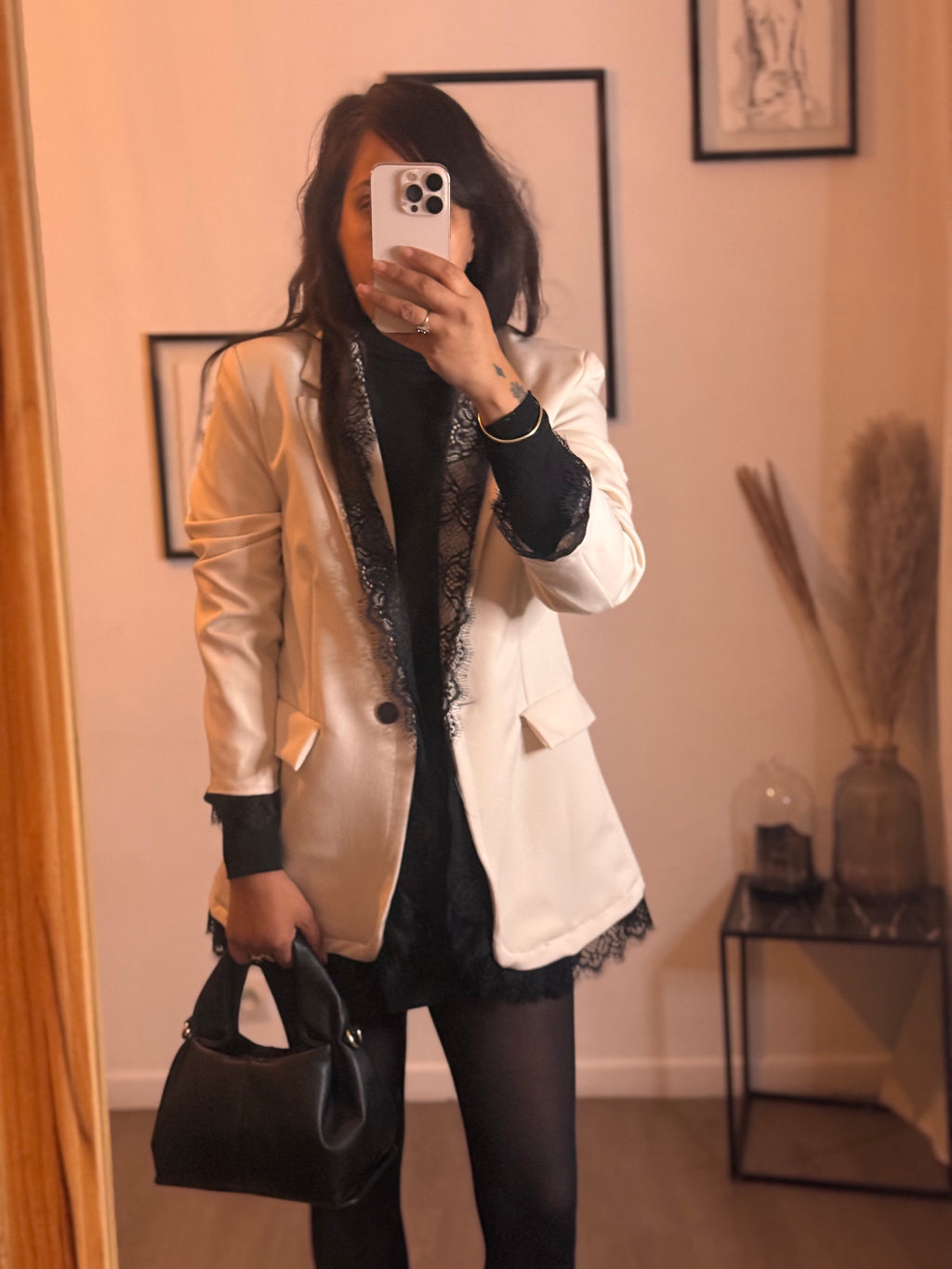 Blazer détail dentelle