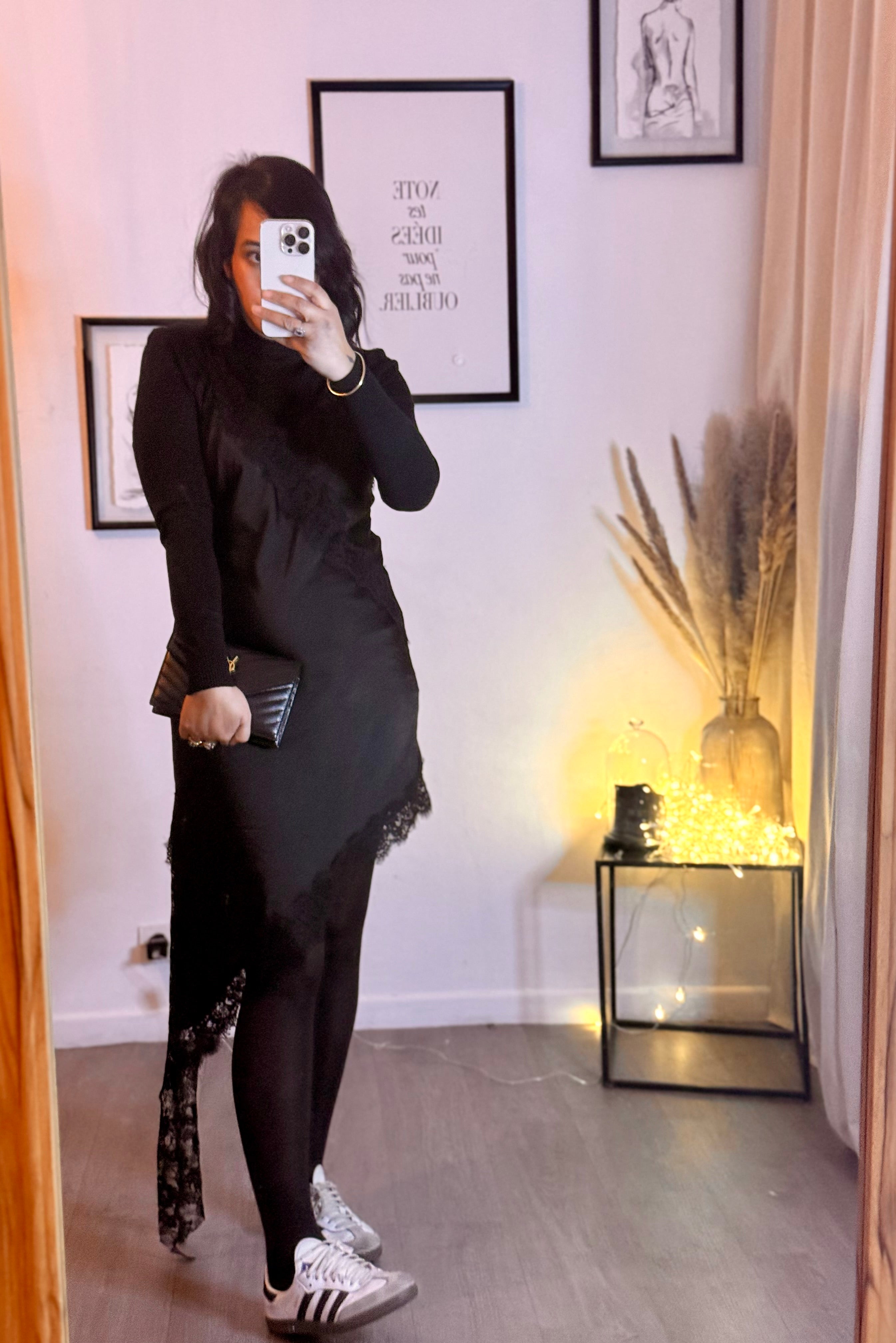 Robe nuisette dentelle