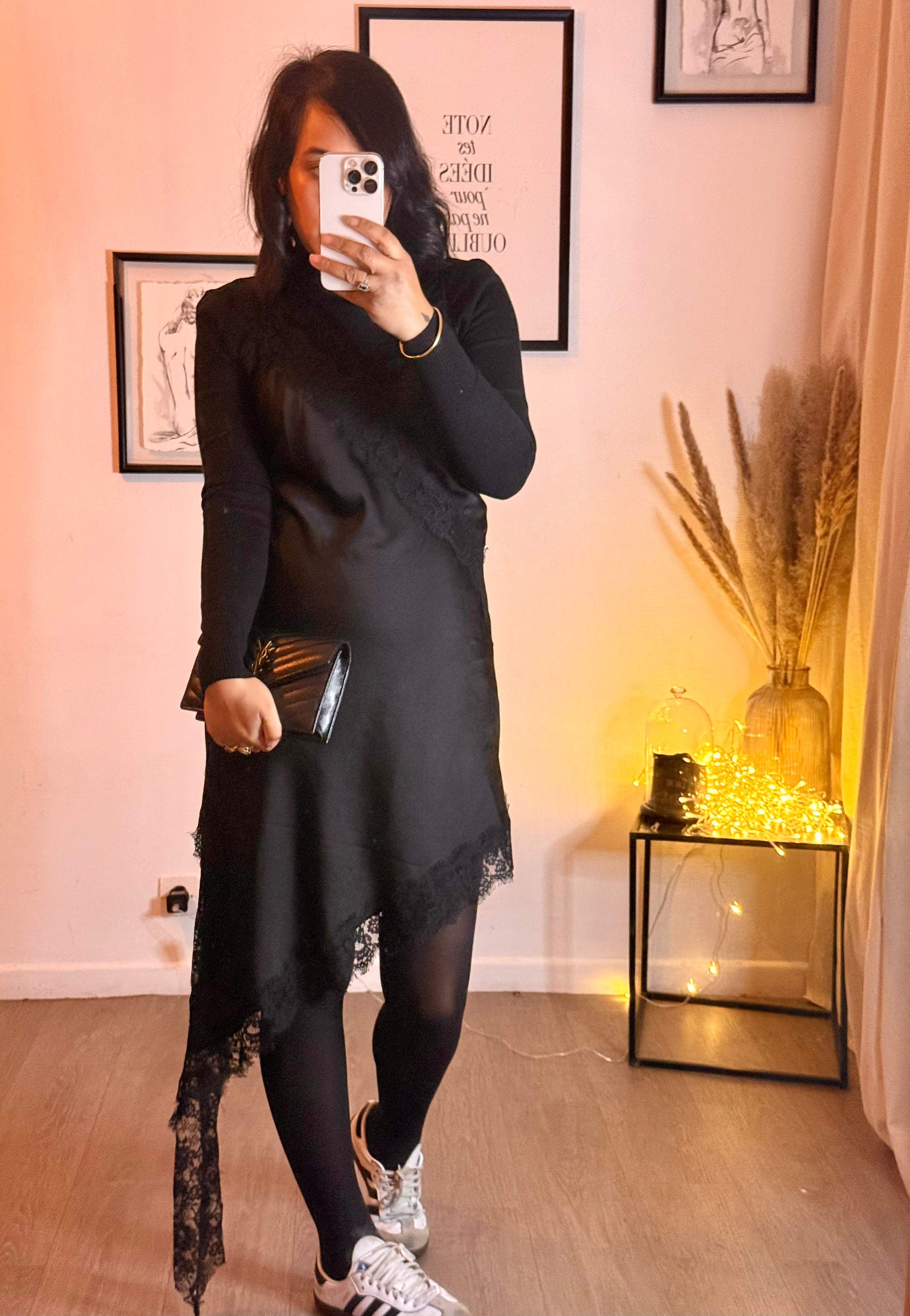 Robe nuisette dentelle