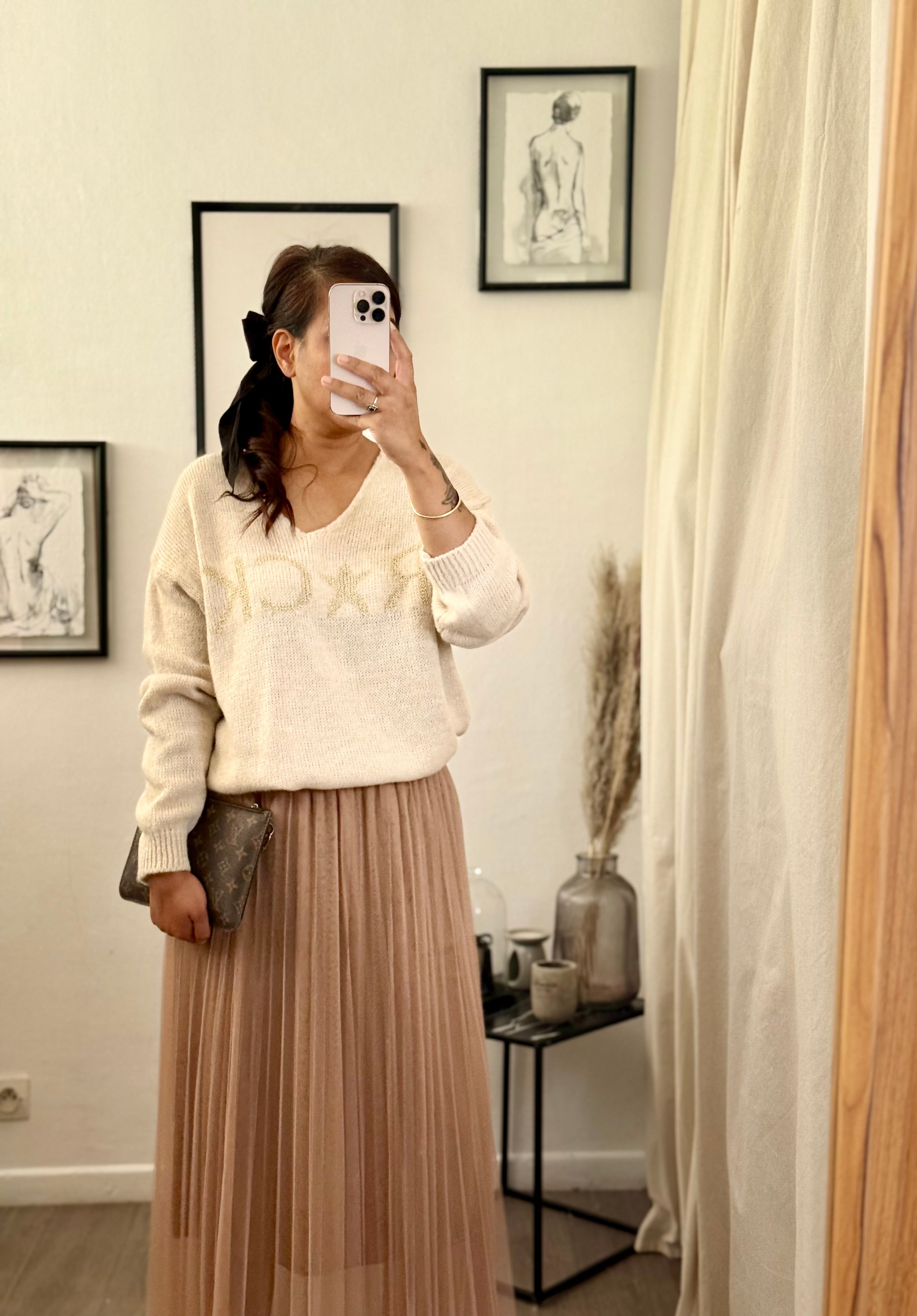 Jupe longue en tulle