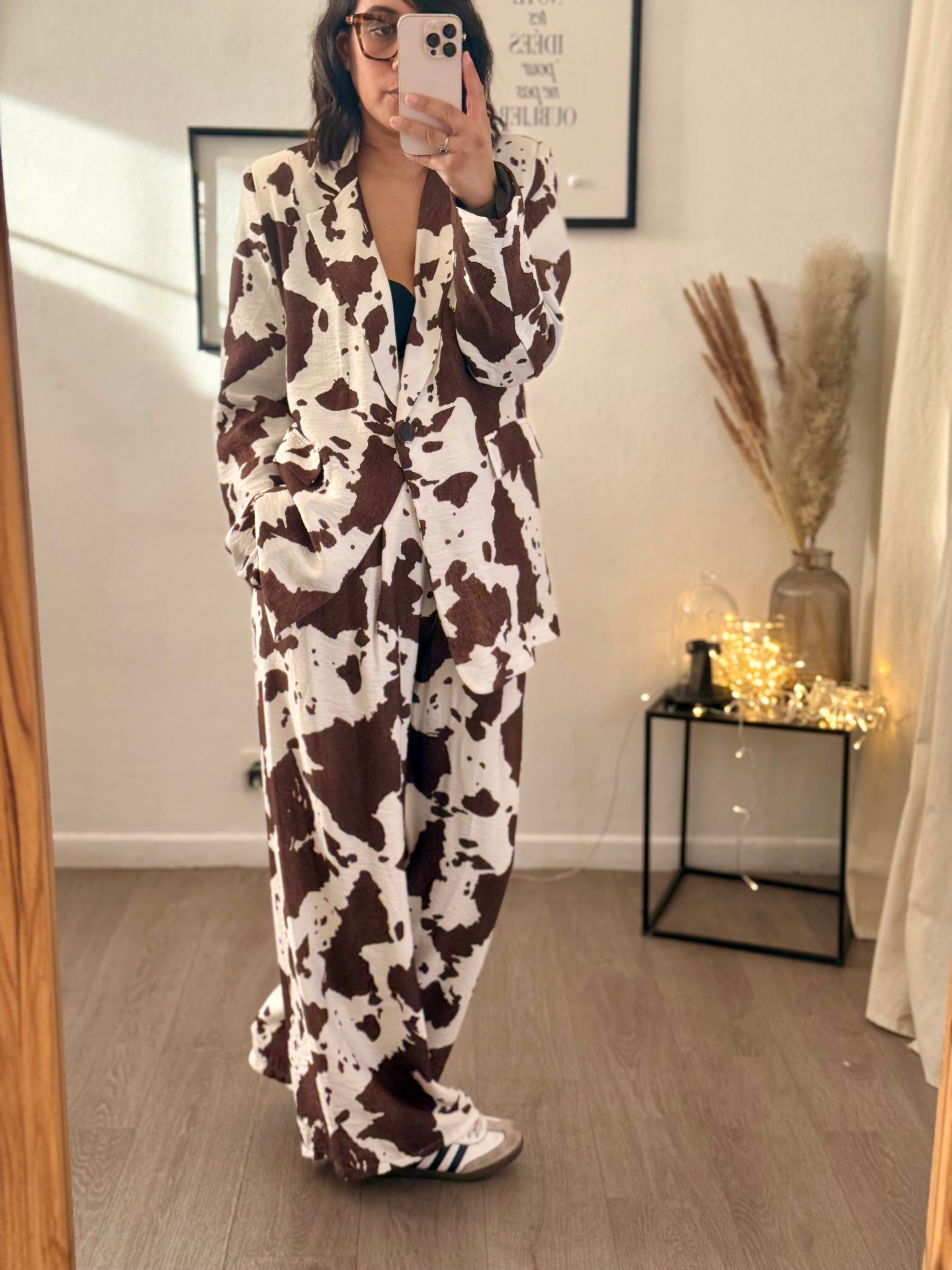 Blazer imprimé animalier