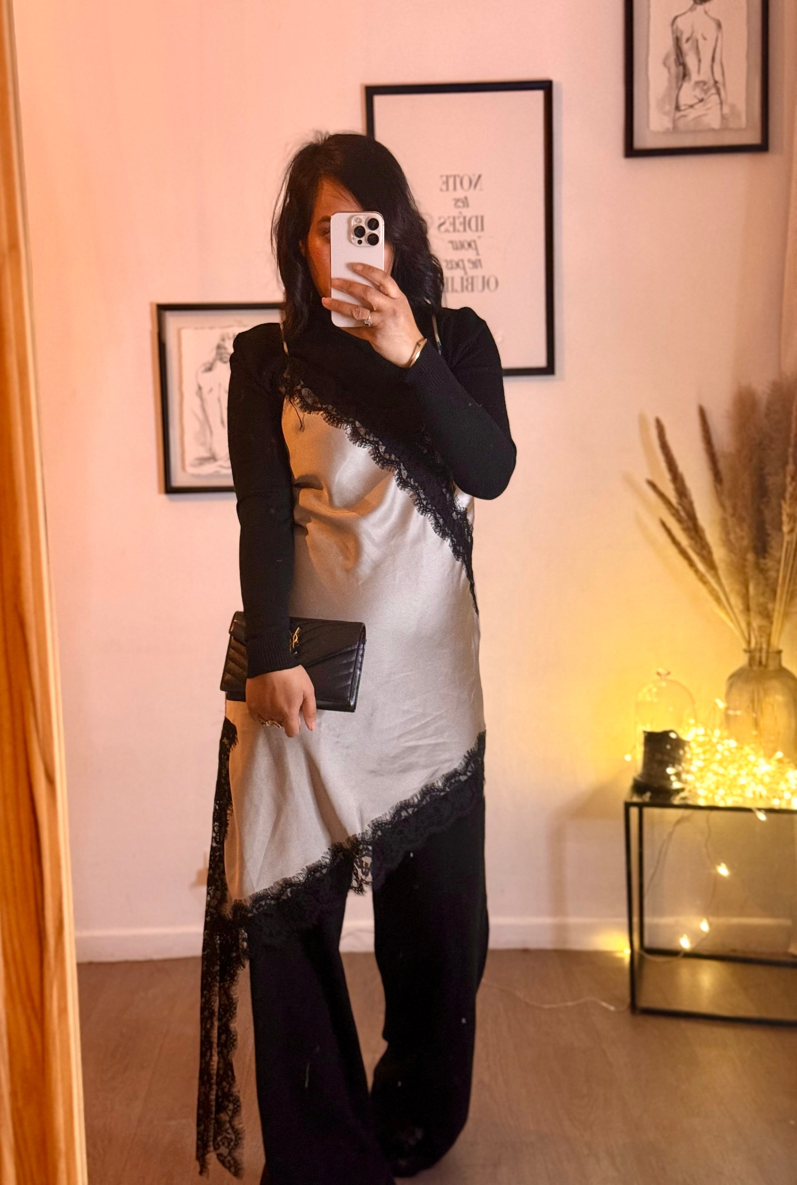 Robe nuisette dentelle