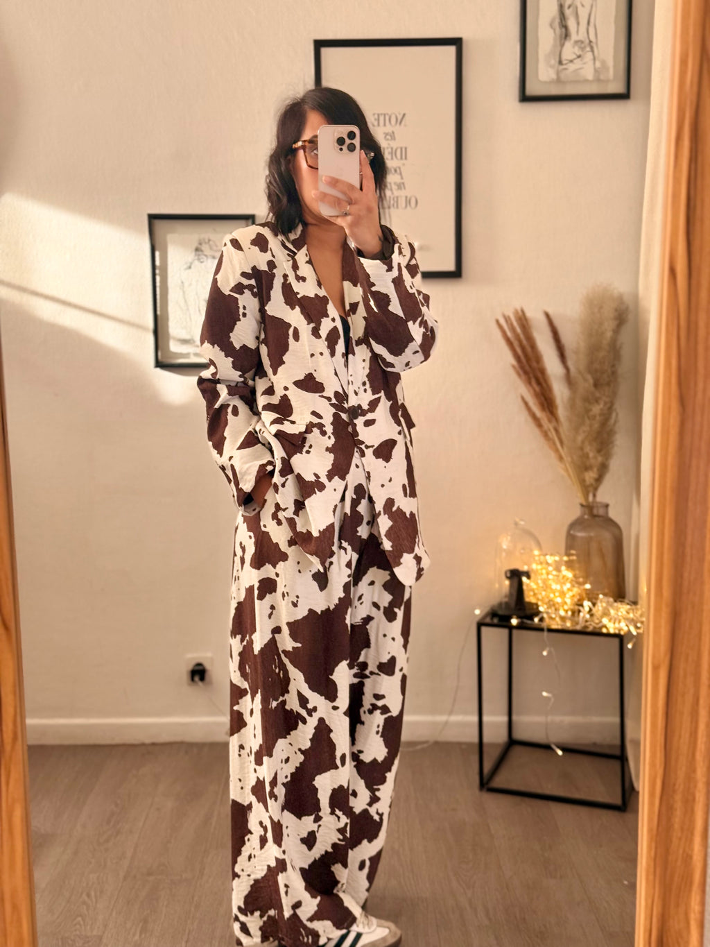 Blazer imprimé animalier