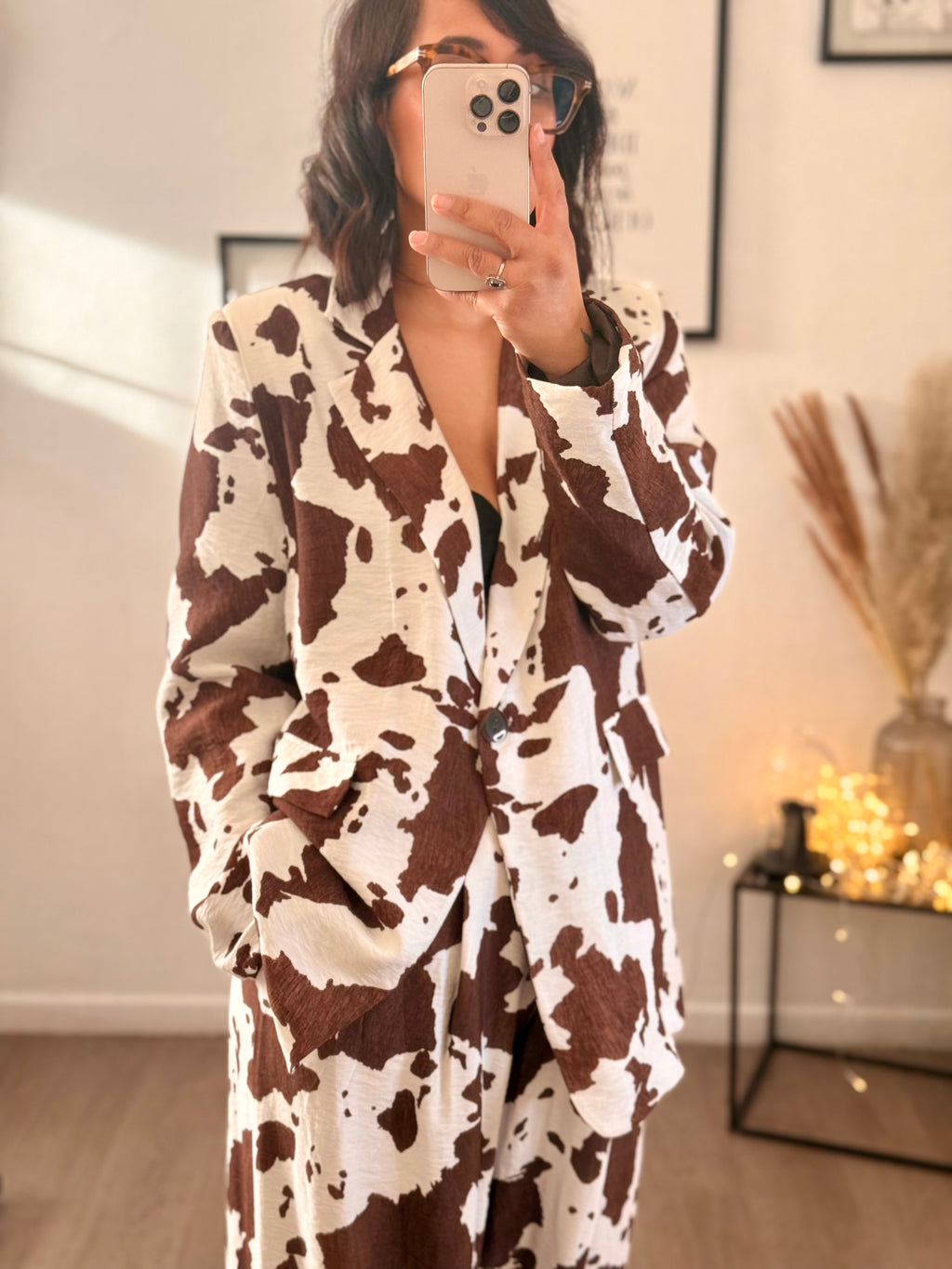 Blazer imprimé animalier