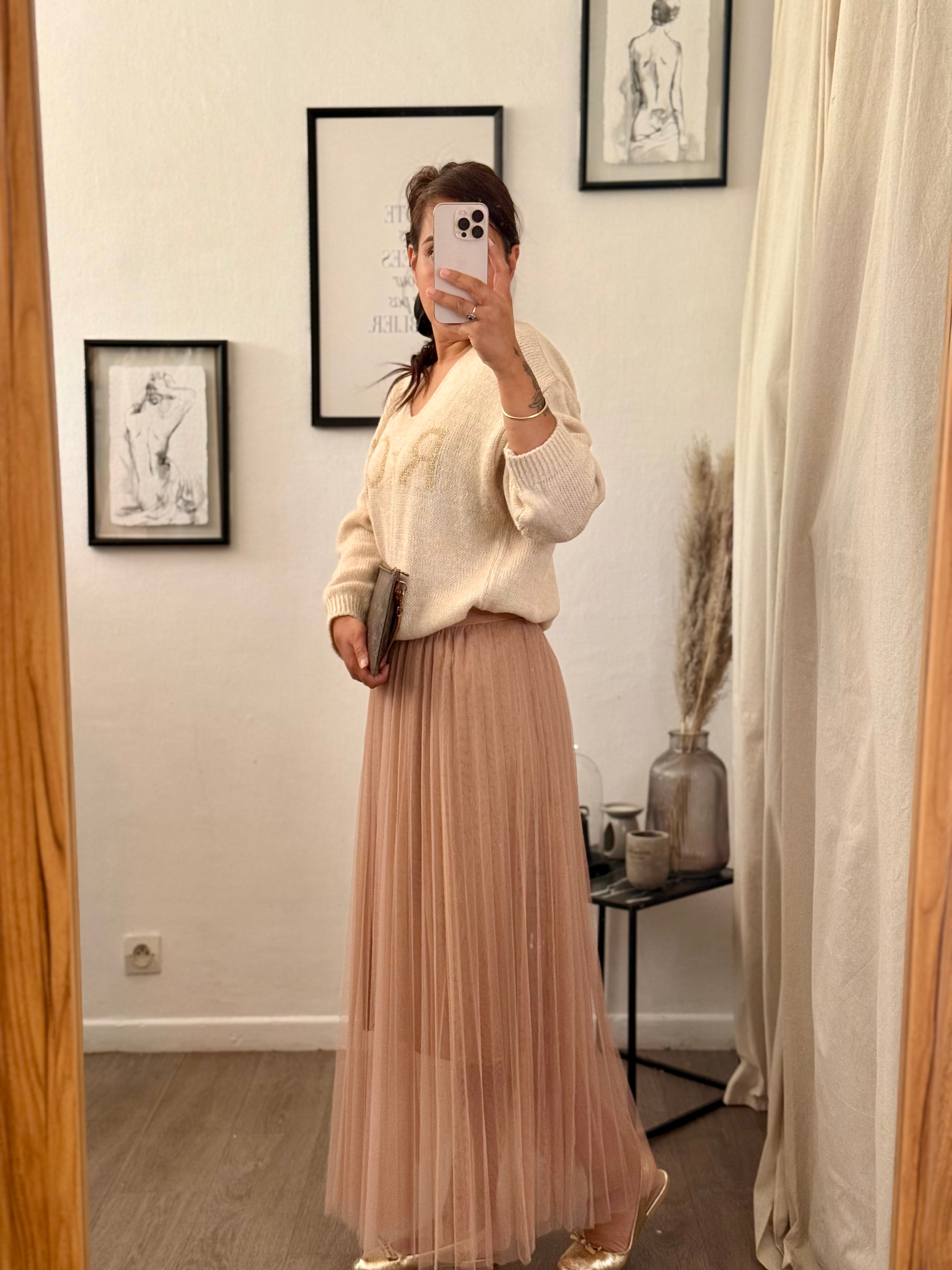 Jupe longue en tulle