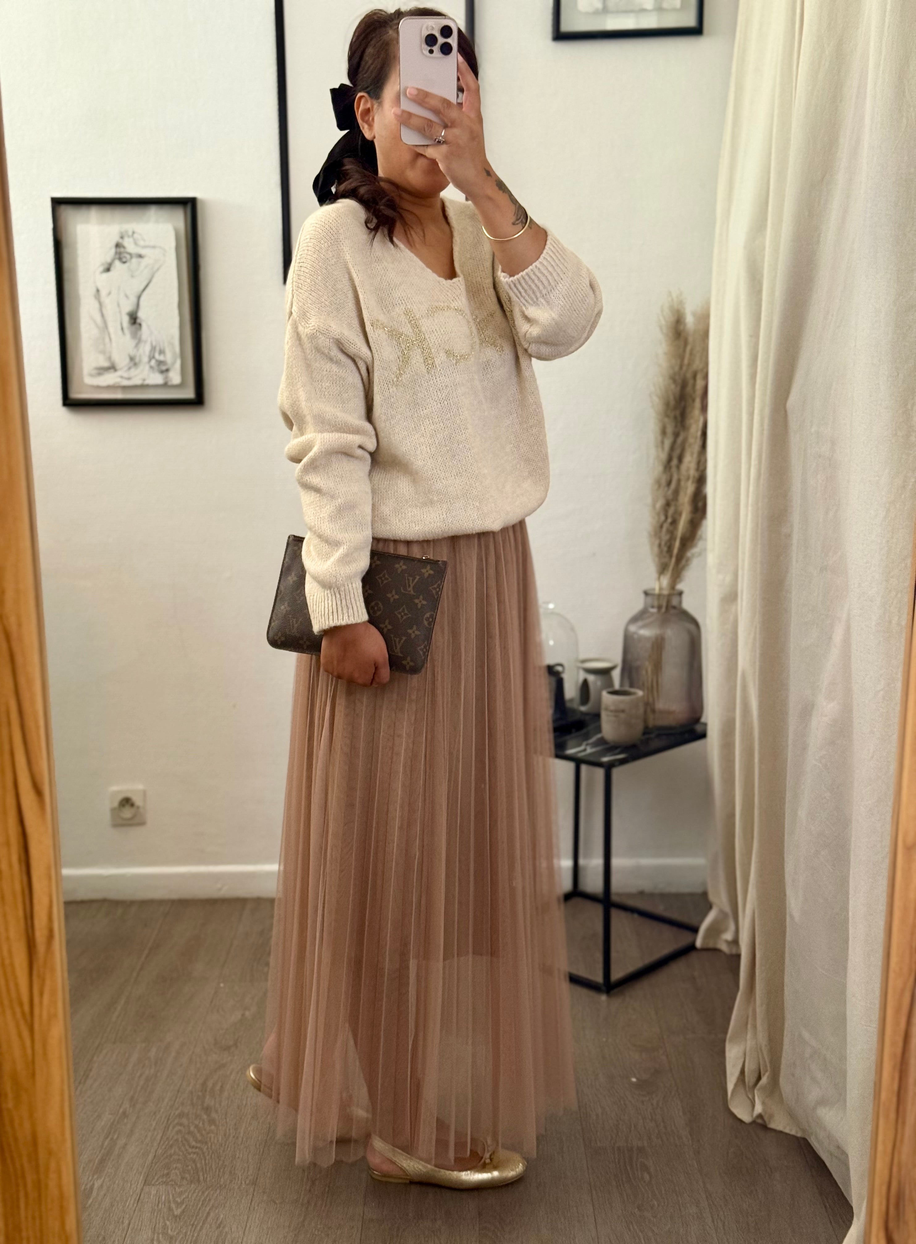 Jupe longue en tulle