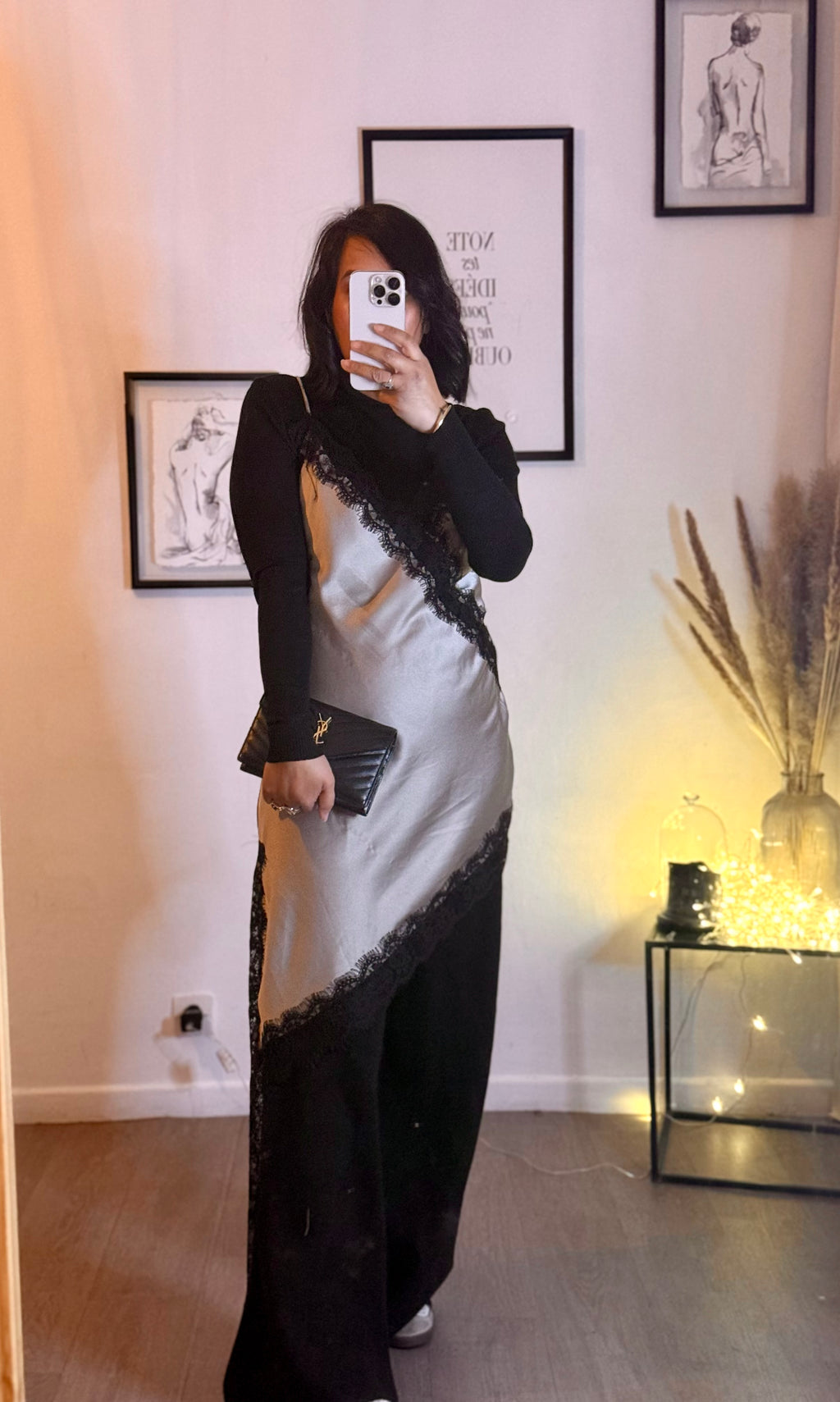 Robe nuisette dentelle