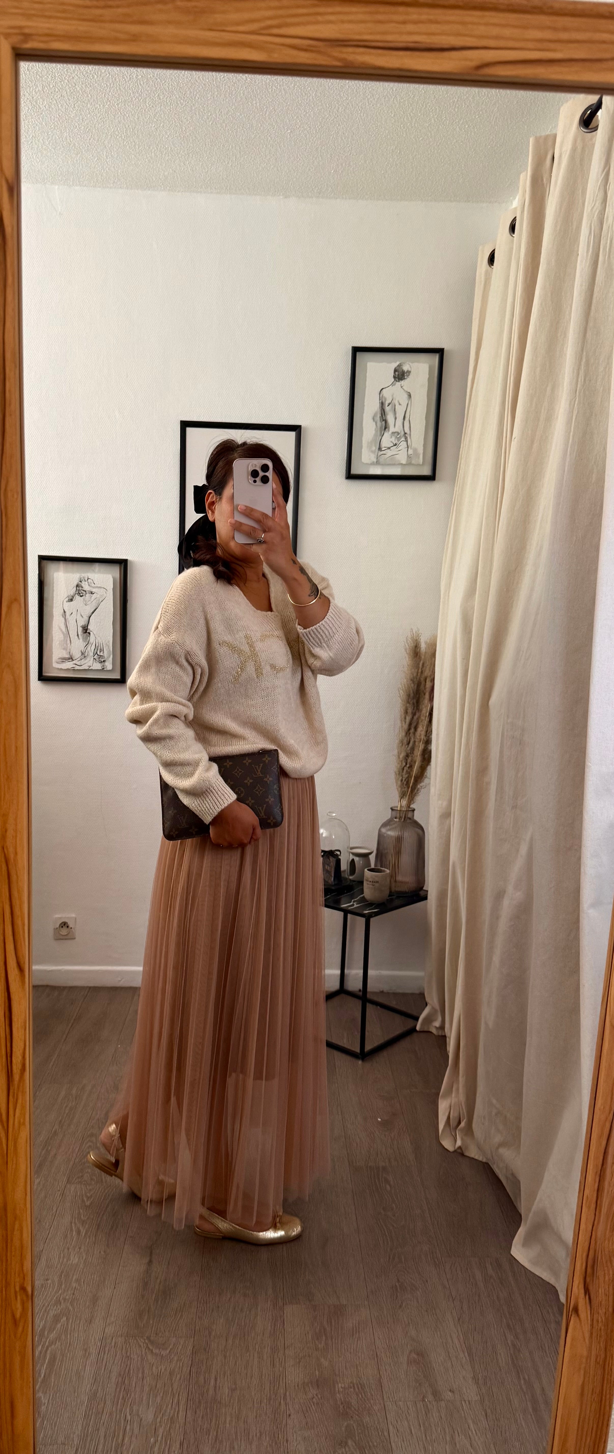 Jupe longue en tulle