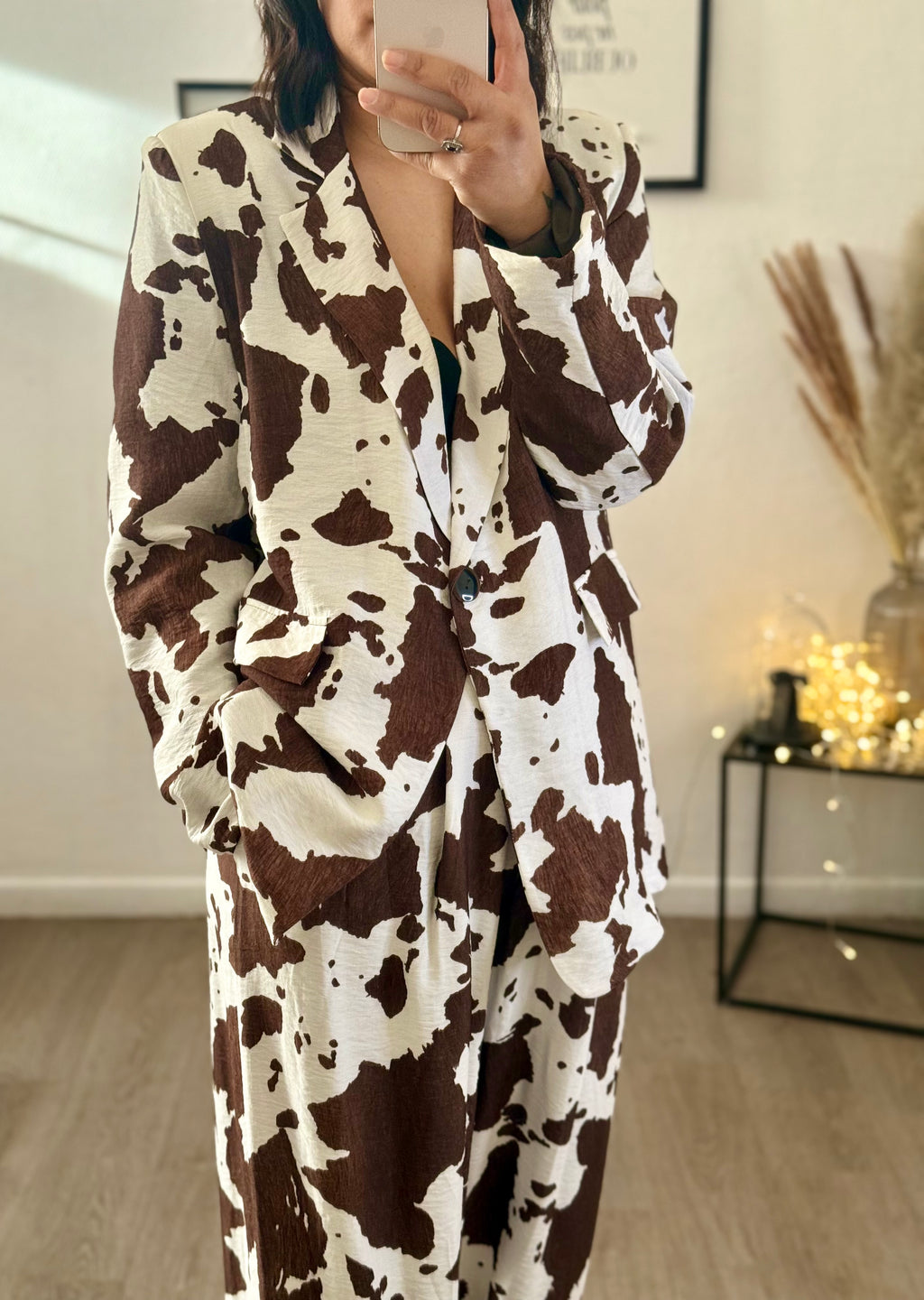 Blazer imprimé animalier